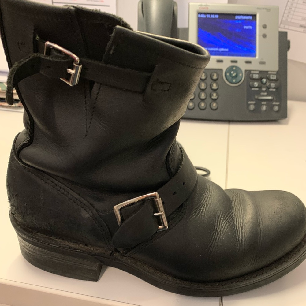 Frye engineer booties